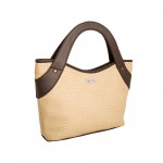 Beau Design Stylish Cream Color Imported PU Leather Handbag With Double Handle For Women's/Ladies/Girls